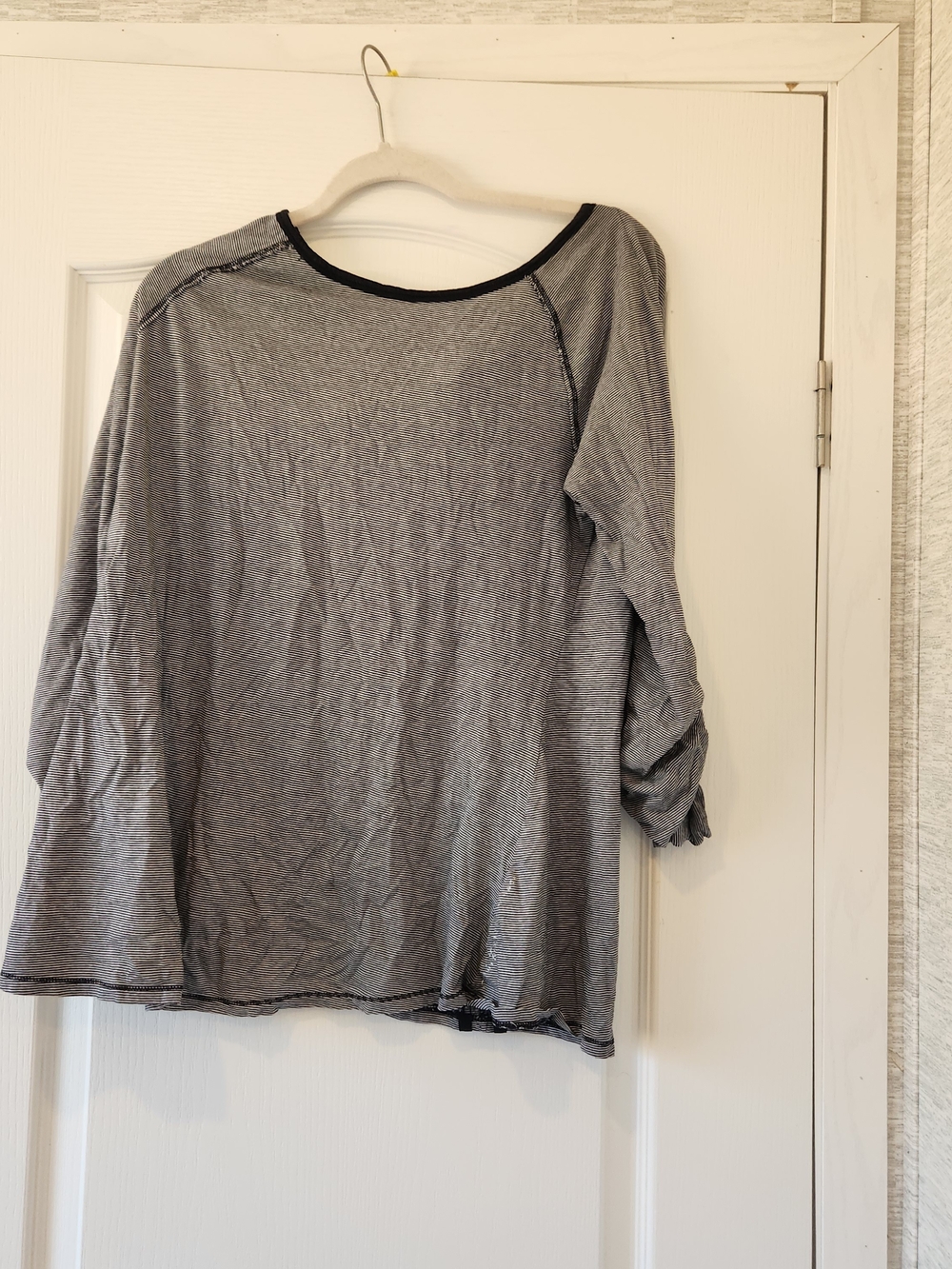 Calvin Klein Gray Long Sleeve Lightweight Top L Euc
